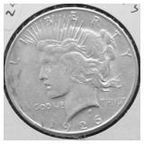 1926 S PEACE DOLLAR VF