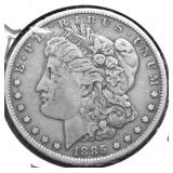 1885 MORGAN DOLLAR XF