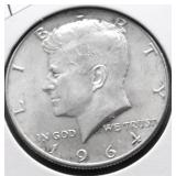 1964 GEM BU KENNEDY HALF DOLLAR