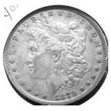 1879 MORGAN DOLLAR AU
