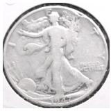 1947 WALKING HALF DOLLAR VG
