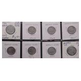 8 BUFFALO NICKELS