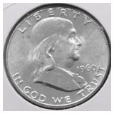 1960 GEM BU FRANKLIN HALF DOLLAR