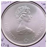 1975 CANADA SILVER 5 DOLLARS GEM
