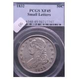 1832 PCGS XF 45 BUST HALF DOLLAR