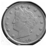 1890 V NICKEL XF