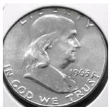 1963 GEM BU FBL FRANKLIN HALF DOLLAR