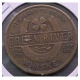 GREEN RIVER WHISKEY ONE LUCKY DRINK AU RARE