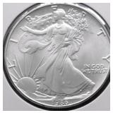 1986 SILVER EAGLE GEM