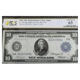 1914 PCGS MS63 10 $ FEDERAL RESERVE NOTE