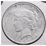 1922 S PEACE DOLLAR VF