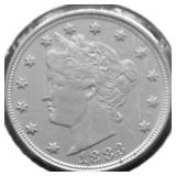 1883 SUPURB GEM NC V NICKEL