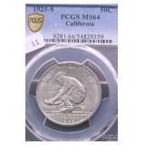 1925 S PCGS MS64 CALIFORNIA HALF DOLLAR