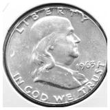 1963 CHOICE BU FRANKLIN HALF DOLLAR