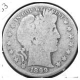 1899 S BARBER HALF DOLLAR G