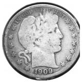 1909 S BARBER HALF DOLLAR G
