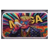 1  OZ TRUMP .999 SILVER ART BAR