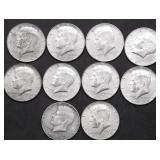 10 40 % SILVER HALF DOLLARS