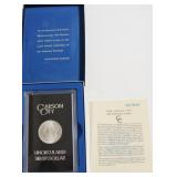 1883 CC CHOICE BU GSA MORGAN DOLLAR W BOX PAPERS