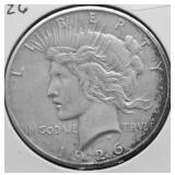 1926 PEACE DOLLAR VF