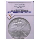 2010 NGC MS70 SILVER EAGLE