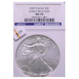 2009 NGC MS70 SILVER EAGLE