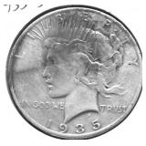 1935 S PEACE DOLLAR VF DETAILS