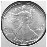 1990 SILVER EAGLE GEM