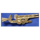 14K GOLD PIPE WRENCH CHARM  1.48 GRAMS