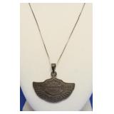 STERLING SILVER HARLEY DAVIDSON NECKLACE