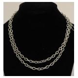STERLING SILVER CHAIN NECKLACE