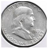 1949 S FRANKLIN HALF DOLLAR AU