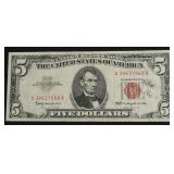 5 DOLLAR US LEGAL TENDER VF INK