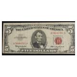 5 DOLLAR US LEGAL TENDER VF INK