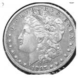 1897 O MORGAN DOLLAR XF