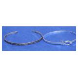 2 STERLING SILVER BRACELETS