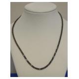 STERLING SILVER ROLLED NECKLACE