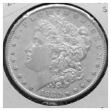 1880 S MORGAN DOLLAR AU