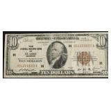 1929 10 $ NATIONAL CURRENCY VF