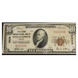 1929 10 $ ANB OF INDIANAPOLIS NATIONAL CURRENCY VF