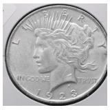 1923 PEACE DOLLAR VF