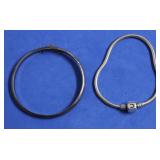 2 STERLING SILVER BRACELETS
