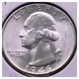 1946 S GEM BU WASHINGTON QUARTER