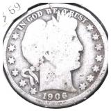 1906 D BARBER HALF DOLLAR G