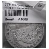 1878 7TF MORGAN DOLLAR XF