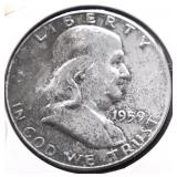 1959 PROOF FRANKLIN HALF DOLLAR