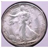 1946 S SUPURB GEM WALKING HALF DOLLAR