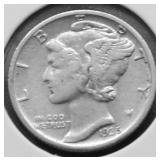 1935 S MERCURY DIME XF