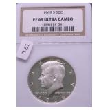 1969 S NGC PF69UC KENNEDY HALF DOLLAR