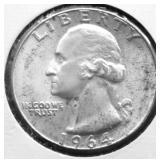 1964 CHOICE BU WASHINGTON QUARTER